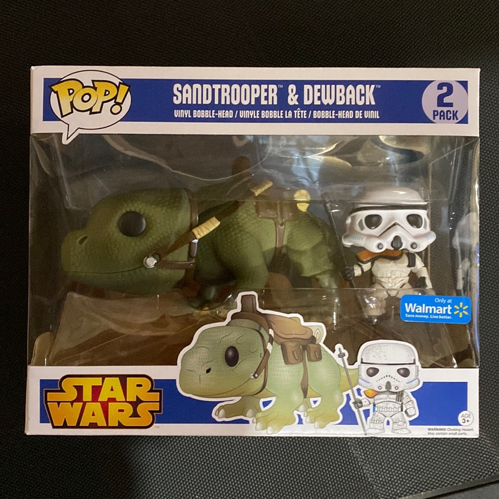 Funko Pop Star Wars Sandtrooper & Dewback 2 pack Walmart Exclusive